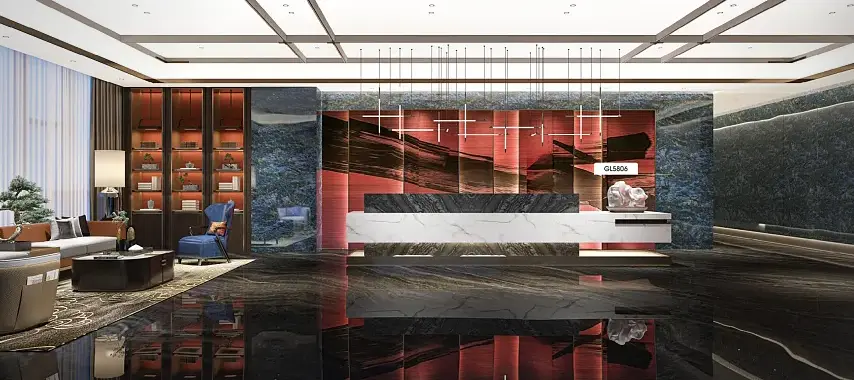 Reka bentuk moden marmar pvc filem roll